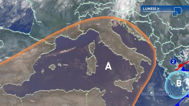meteo lunedì 7 novembre