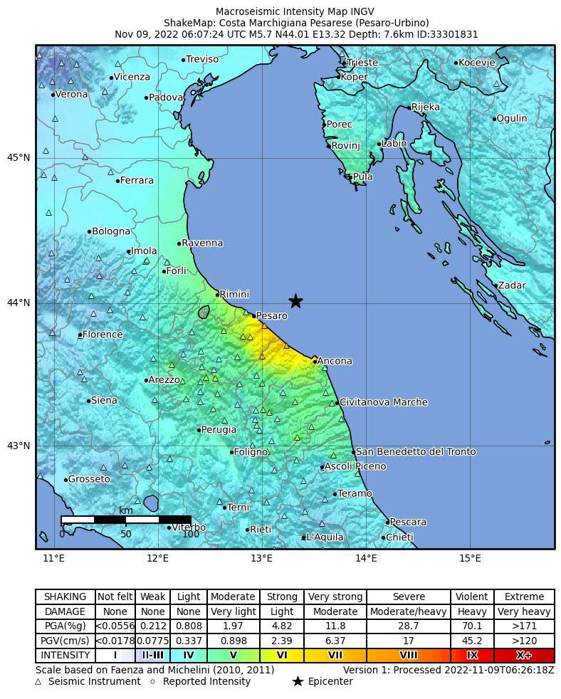 terremoto oggi centro italia rimini ancona pesaro