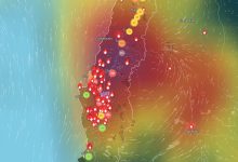 incendi cile fumo caldo siccità