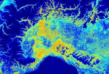Siccità: lo stress idrico della vegetazione al Nord-Ovest ad inizio febbraio 2023. Fonte Sentinel-2