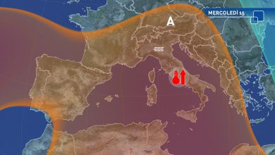meteo anticiclone mercoledì