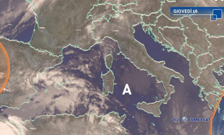meteo giovedì anticiclone