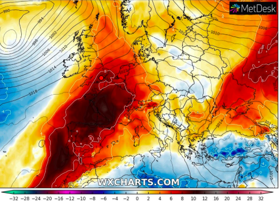europa caldo anomalo