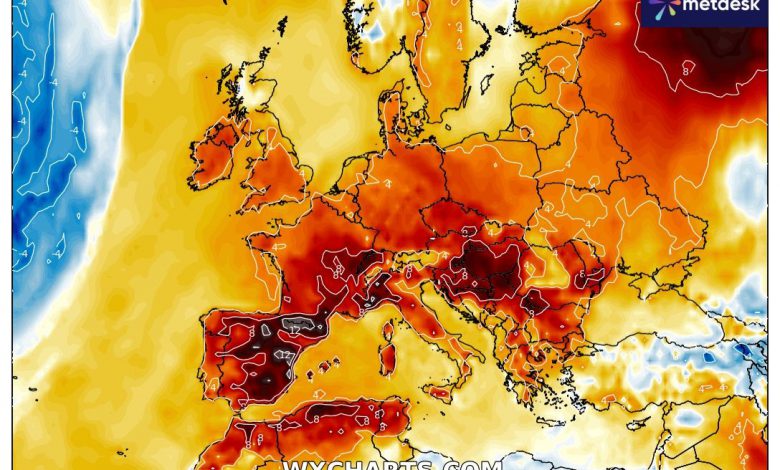 Europa caldo anomalo