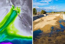 california tra fiume atmosferico e siccità