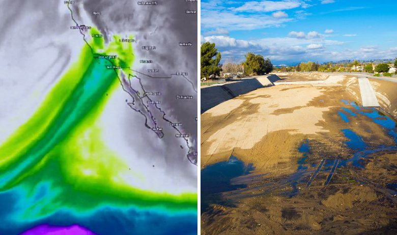 california tra fiume atmosferico e siccità