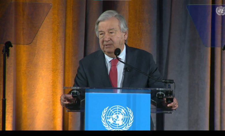 guterres combustibili fossili