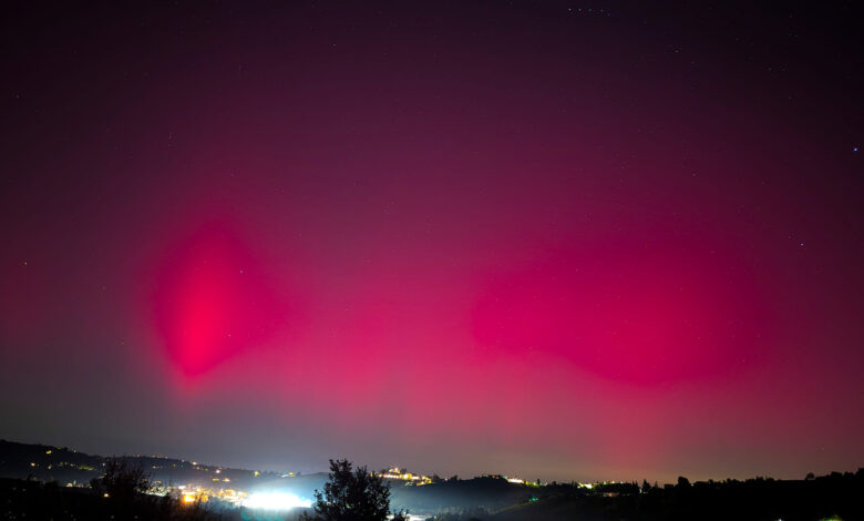Aurora boreale Italia